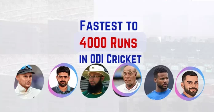 Fastest 4000 Runs in ODI