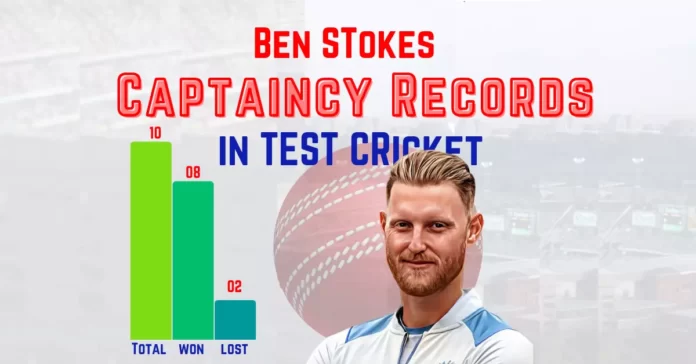 Ben Stokes captaincy record stats