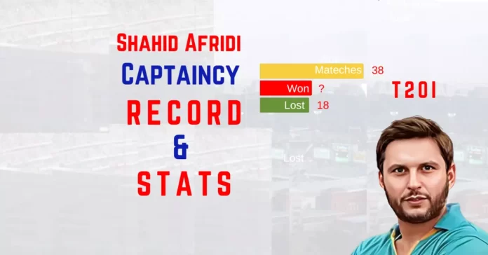 shahid-afrid-captaincy-records-and-stats