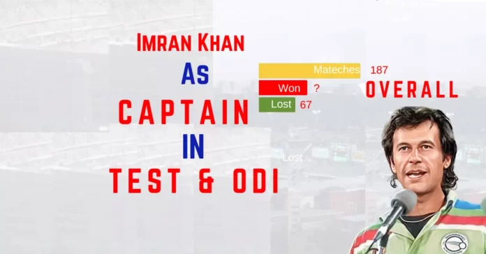 Imran Khan as Pakistan Cricket team captain