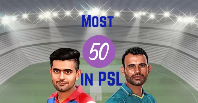 most fifties in psl