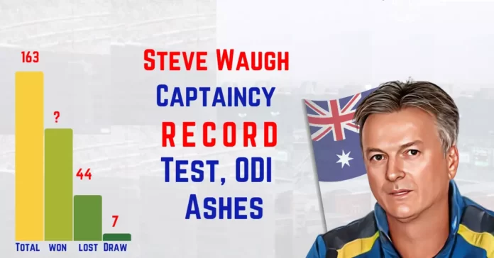 Steve Waugh Captaincy record and stats