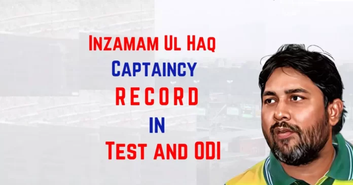 Inzamam Ul Haq Captaincy Record