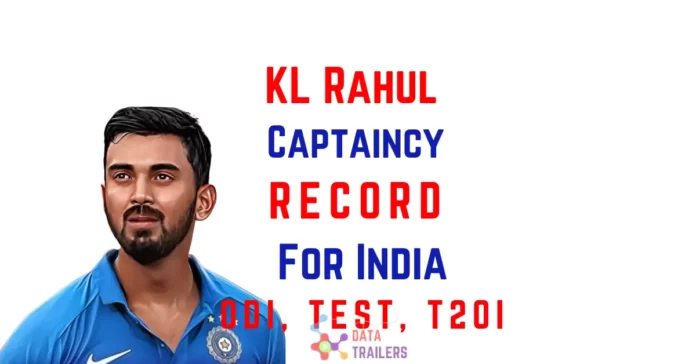 KL Rahul Captaincy record for india