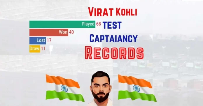 virat kohli test captaincy record in test matches