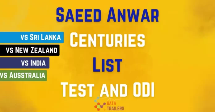 saeed anwar centuries list odi test