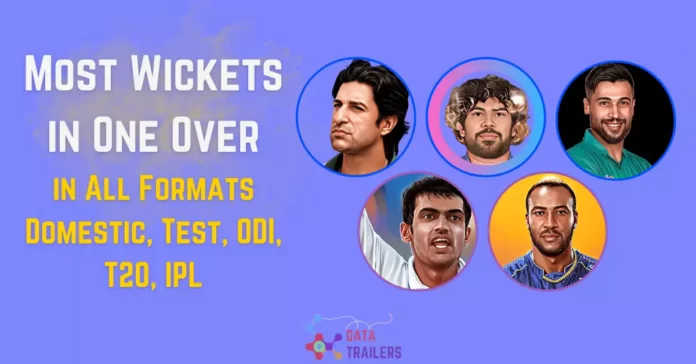 most wickets in one over in match