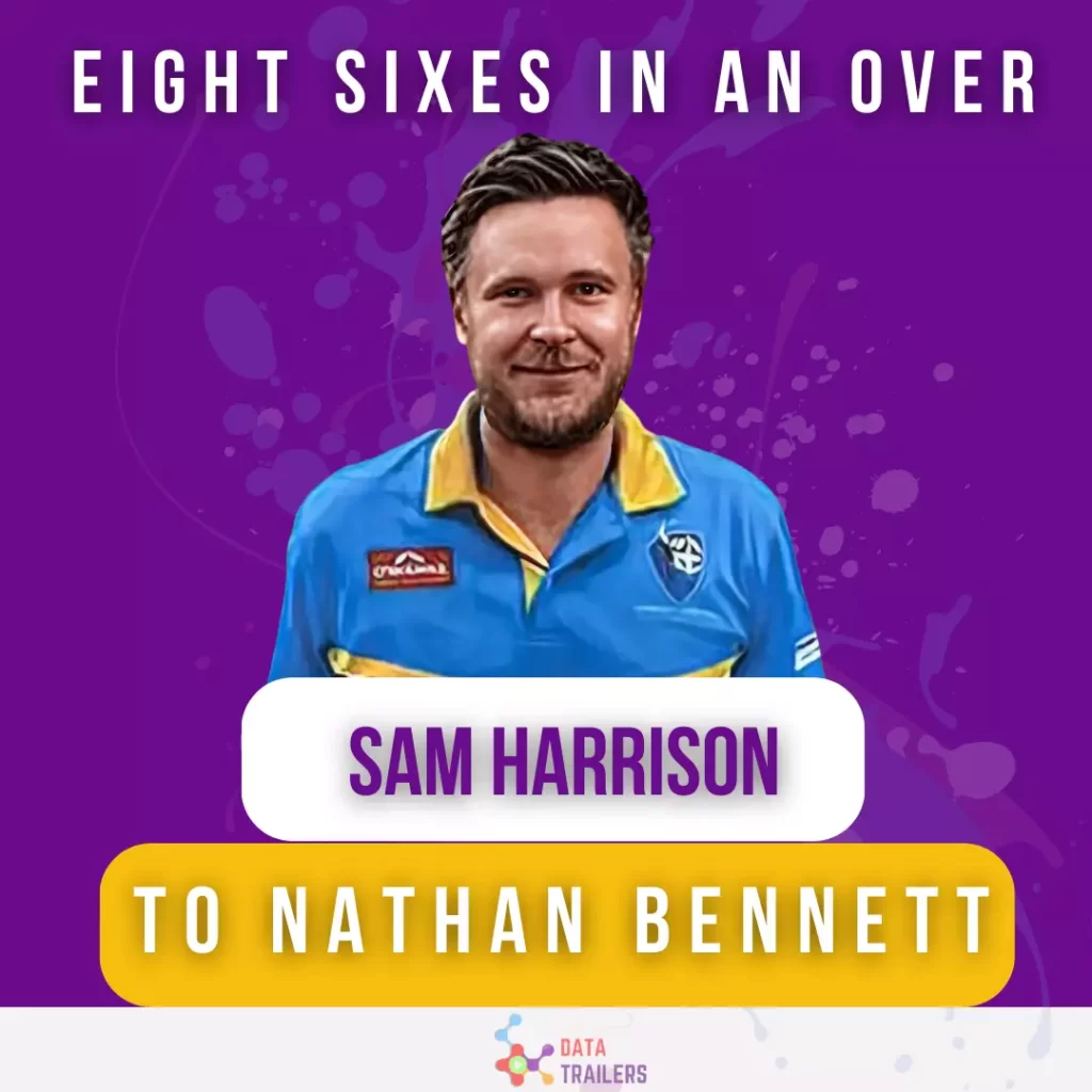 Sam harrison eight sixes in one over