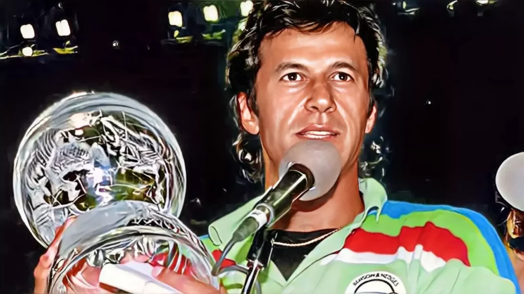 Imran Khan 1992 world cup winning captain from Pakistan