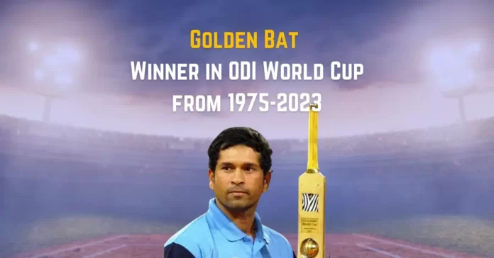 Sachin Tendulkar with golden bat