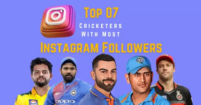 most followed crickters on instagram